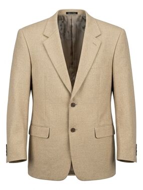 ​Alfani Men’s Tan Wool Blend Two-Button Blazer Sport Coat - Size 42L